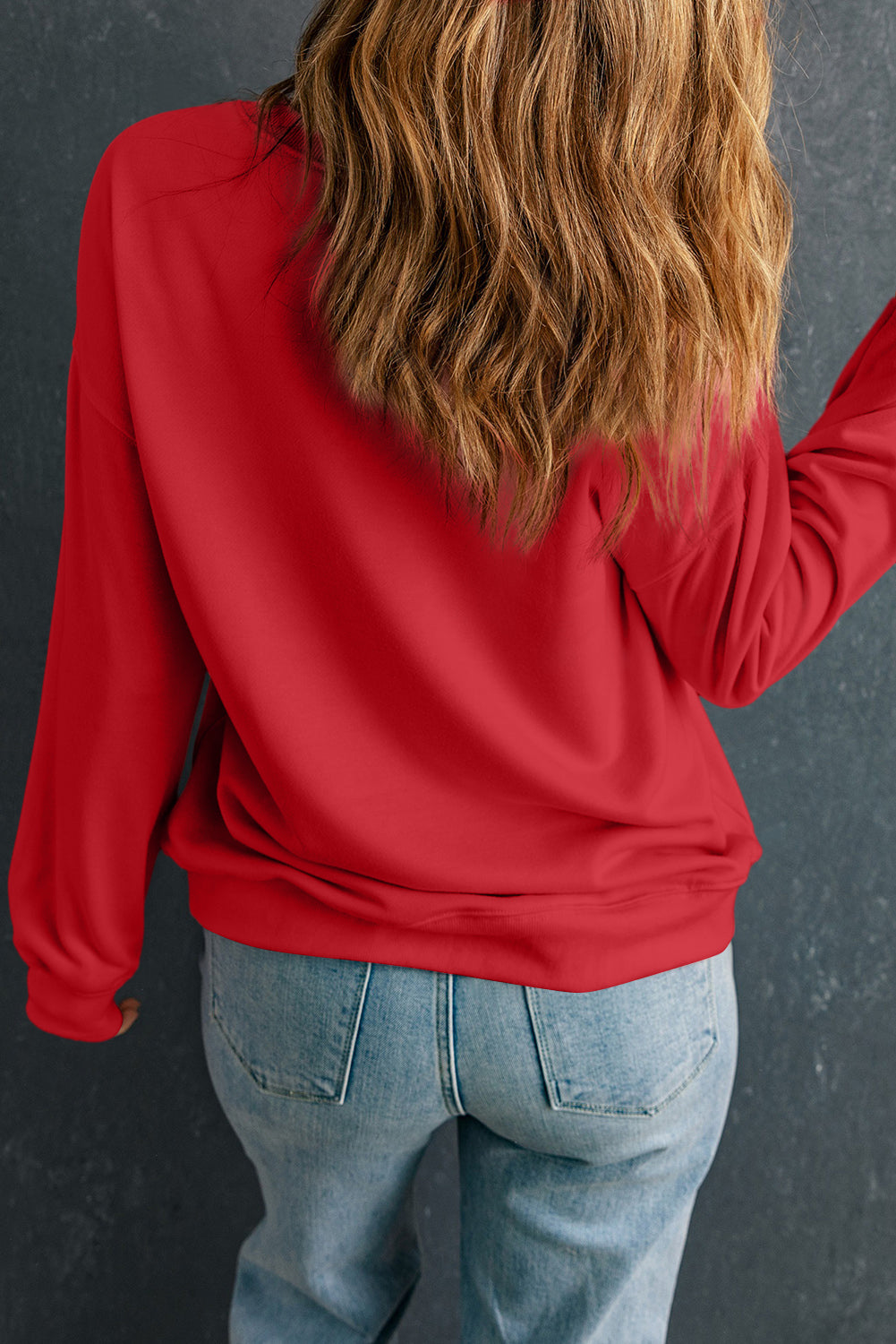 Crewneck Long Sleeve Pullover Sweatshirt