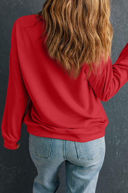 Crewneck Long Sleeve Pullover Sweatshirt