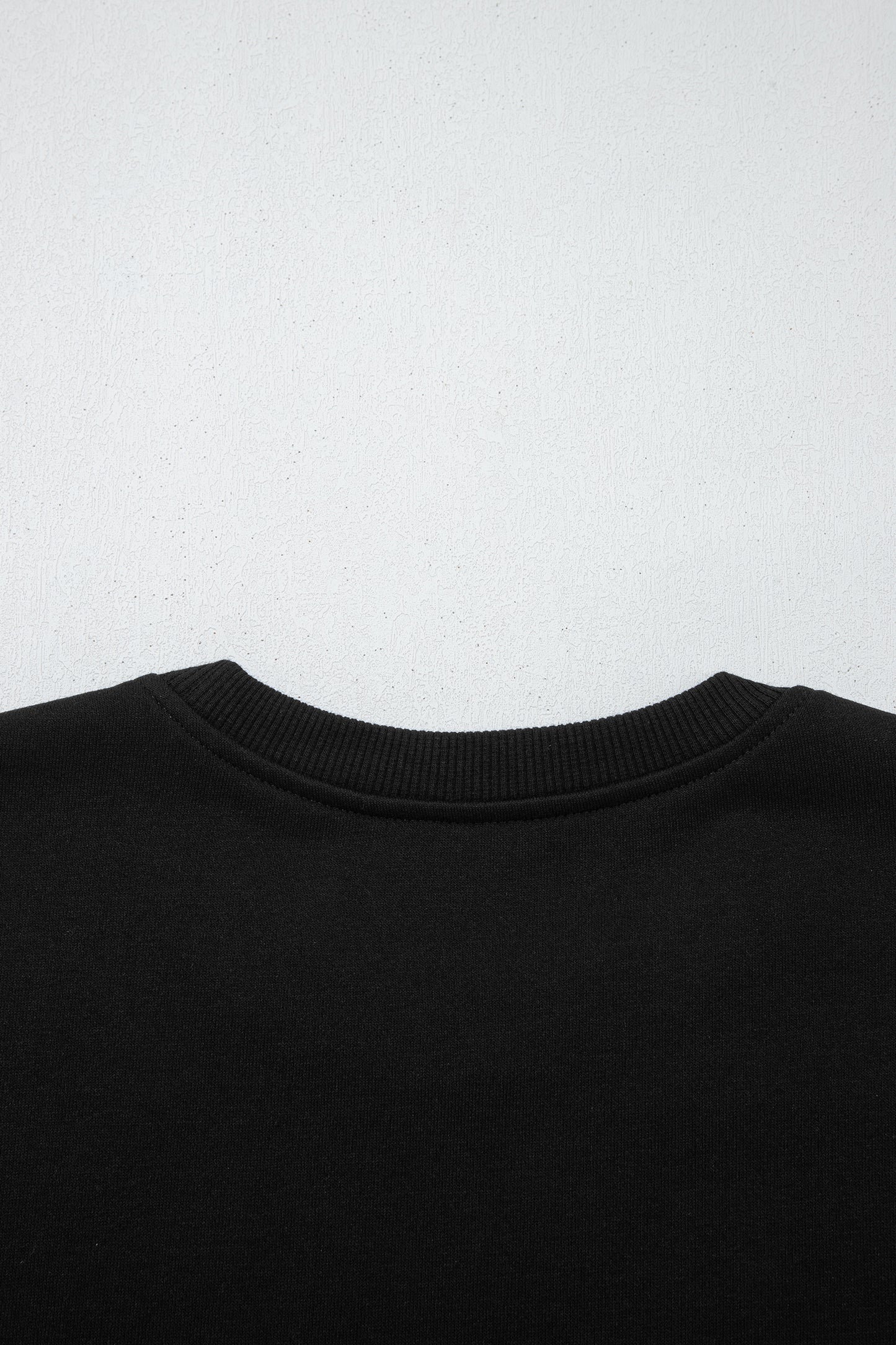 Solid Oversize Sweatshirt and Ribbed Leggings Set