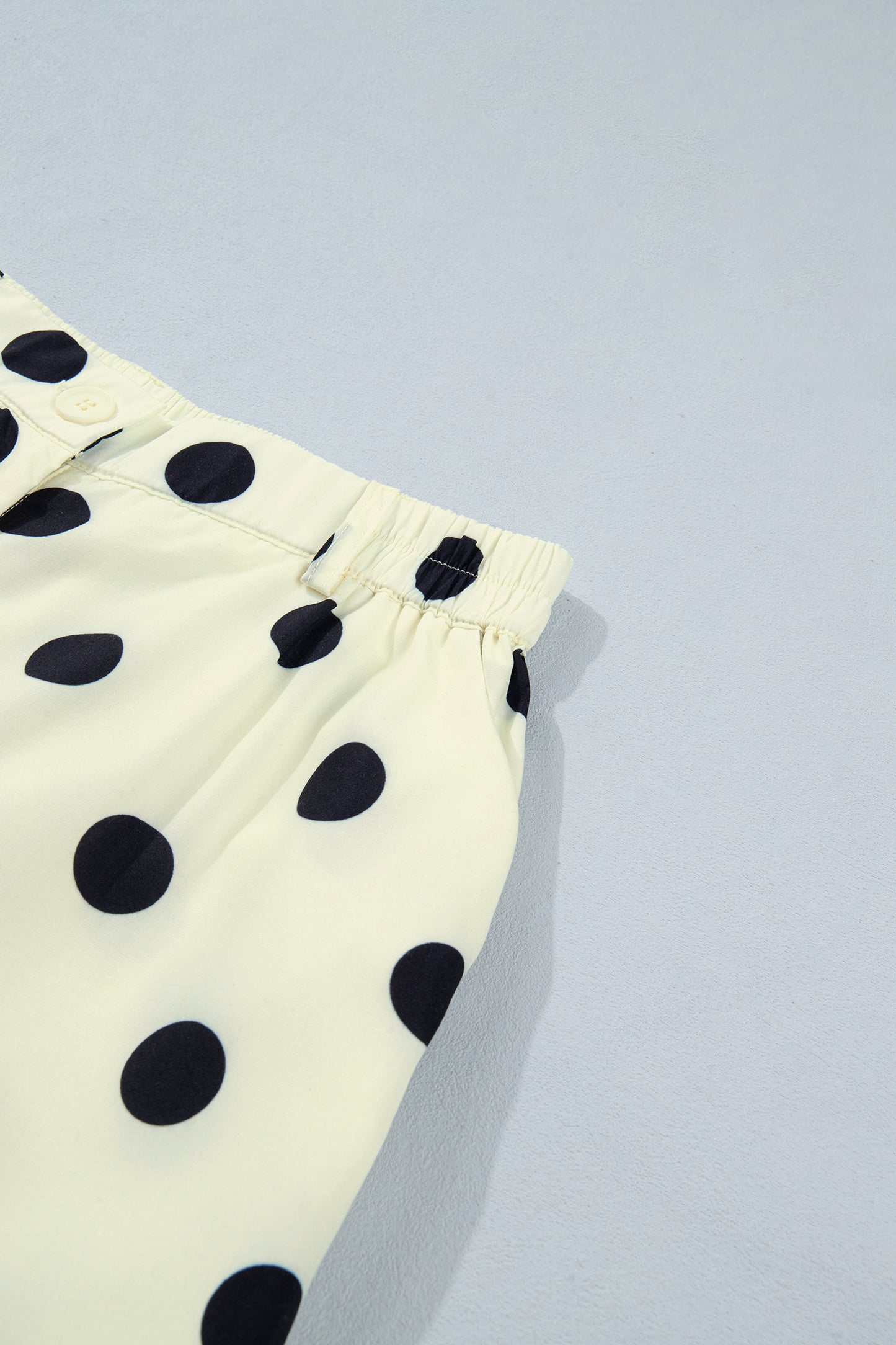 Polka Dot Pleated High Waist Harem Pants