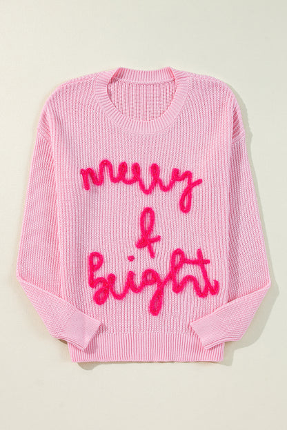 Merry & Bright Waffle Knit Sweater