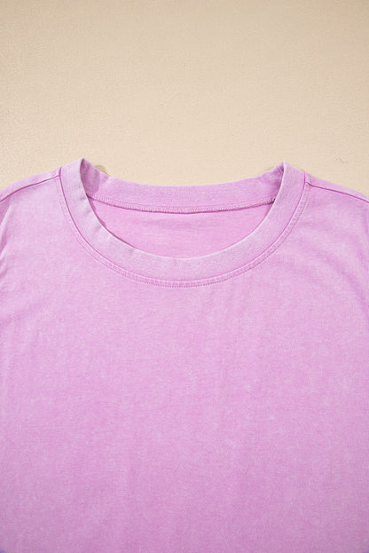 Mineral Wash Tank Top and Lined Split Skirt Set