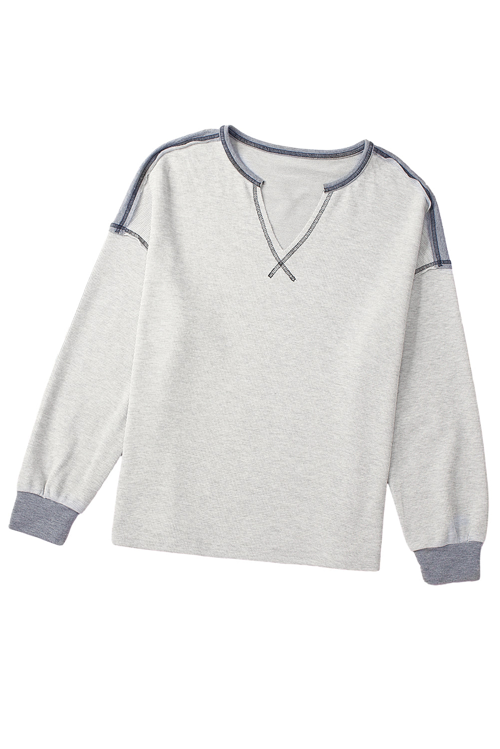 Ribbed Reverse Seam Sweatshirt