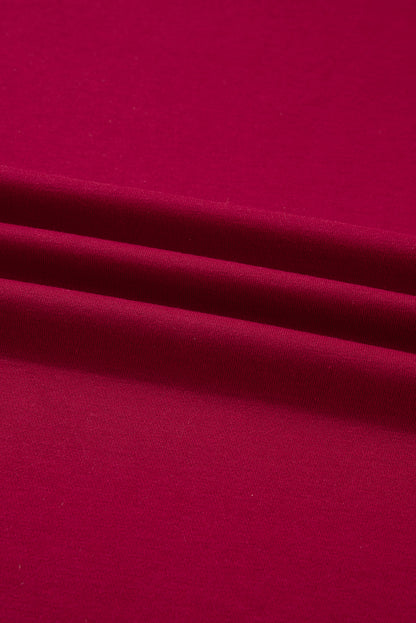 Valentine Bow Tie Long Sleeve Sweatshirt Dress