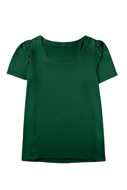 Ruched Short Sleeve Top Plus Size