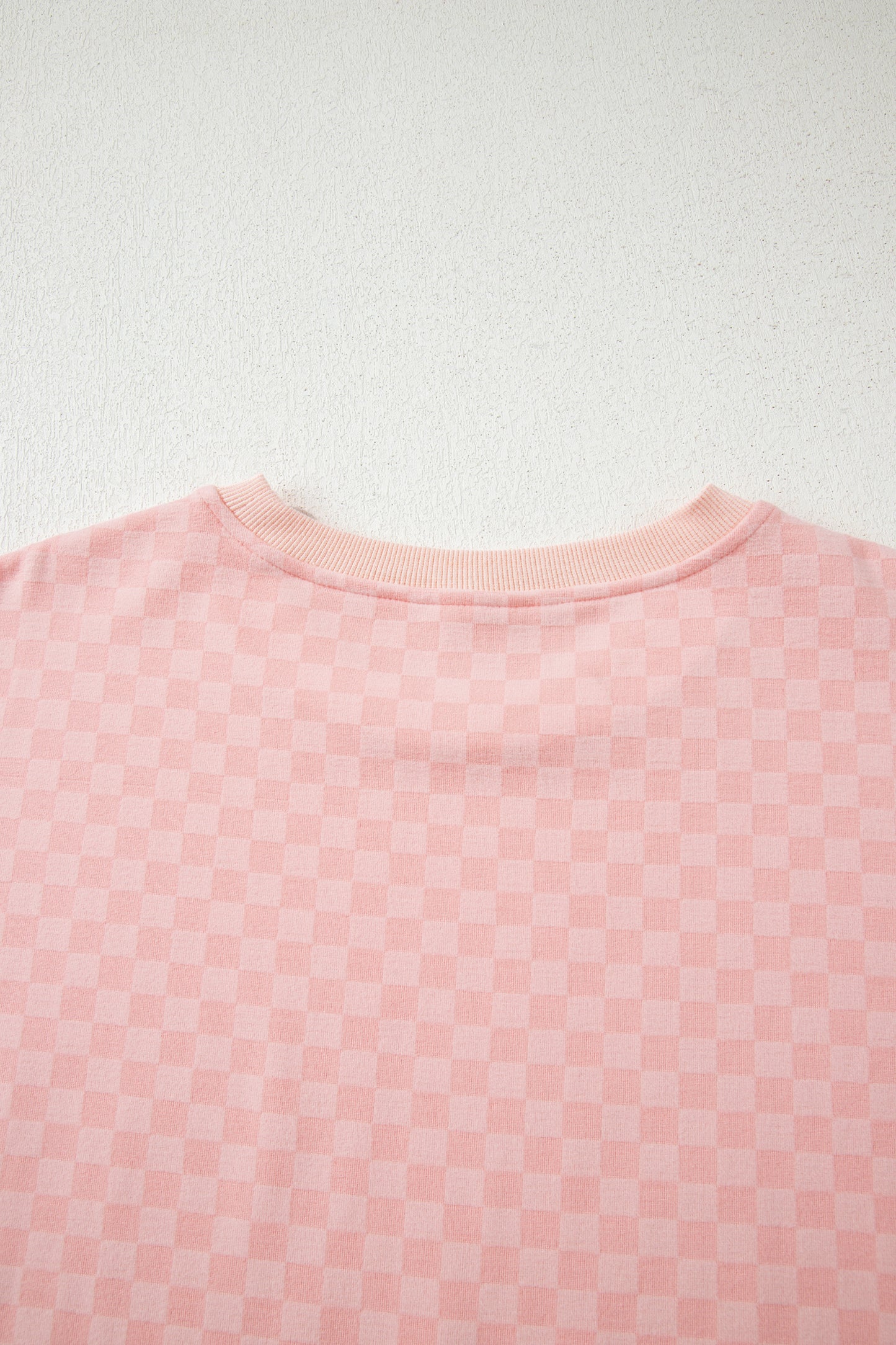 Checker Long Sleeve Pullover and Shorts Set