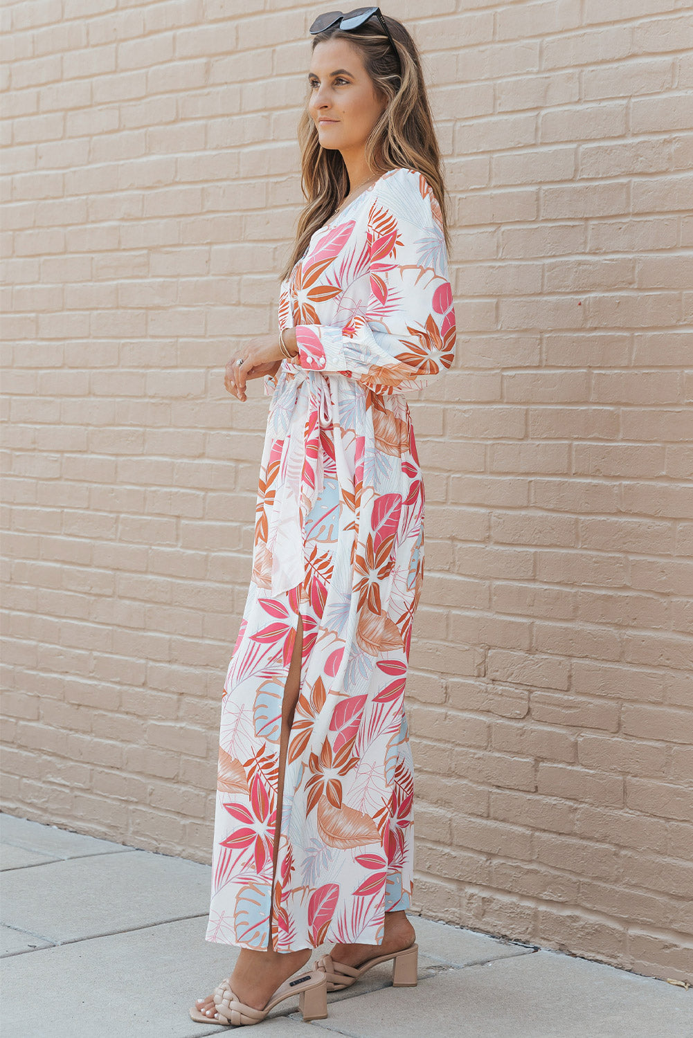 Floral Long Sleeve Maxi Dress