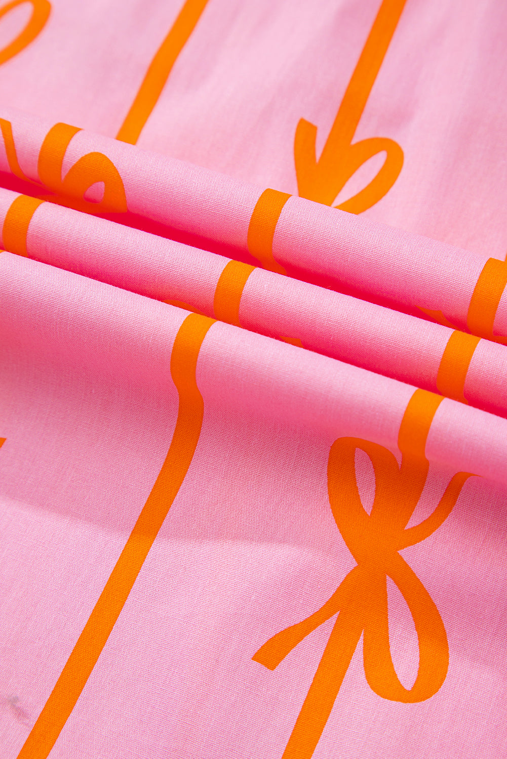 Plus Size Bow Tie V-Neck Puff Sleeve Blouse