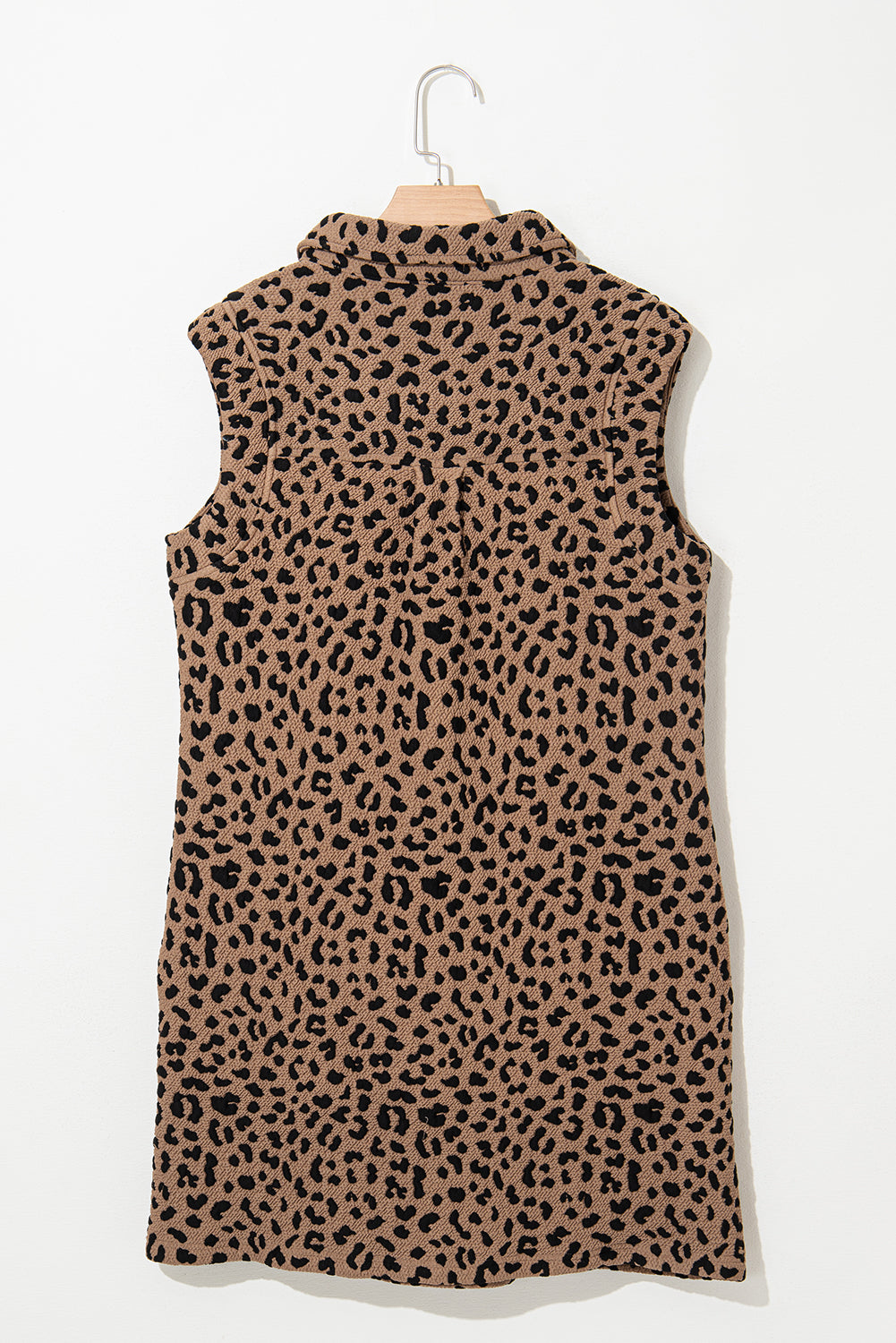 Leopard  V-Neck Sleeveless Mini Dress