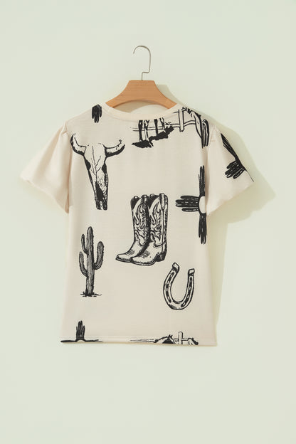 Western Retro Short Sleeve T-Shirt