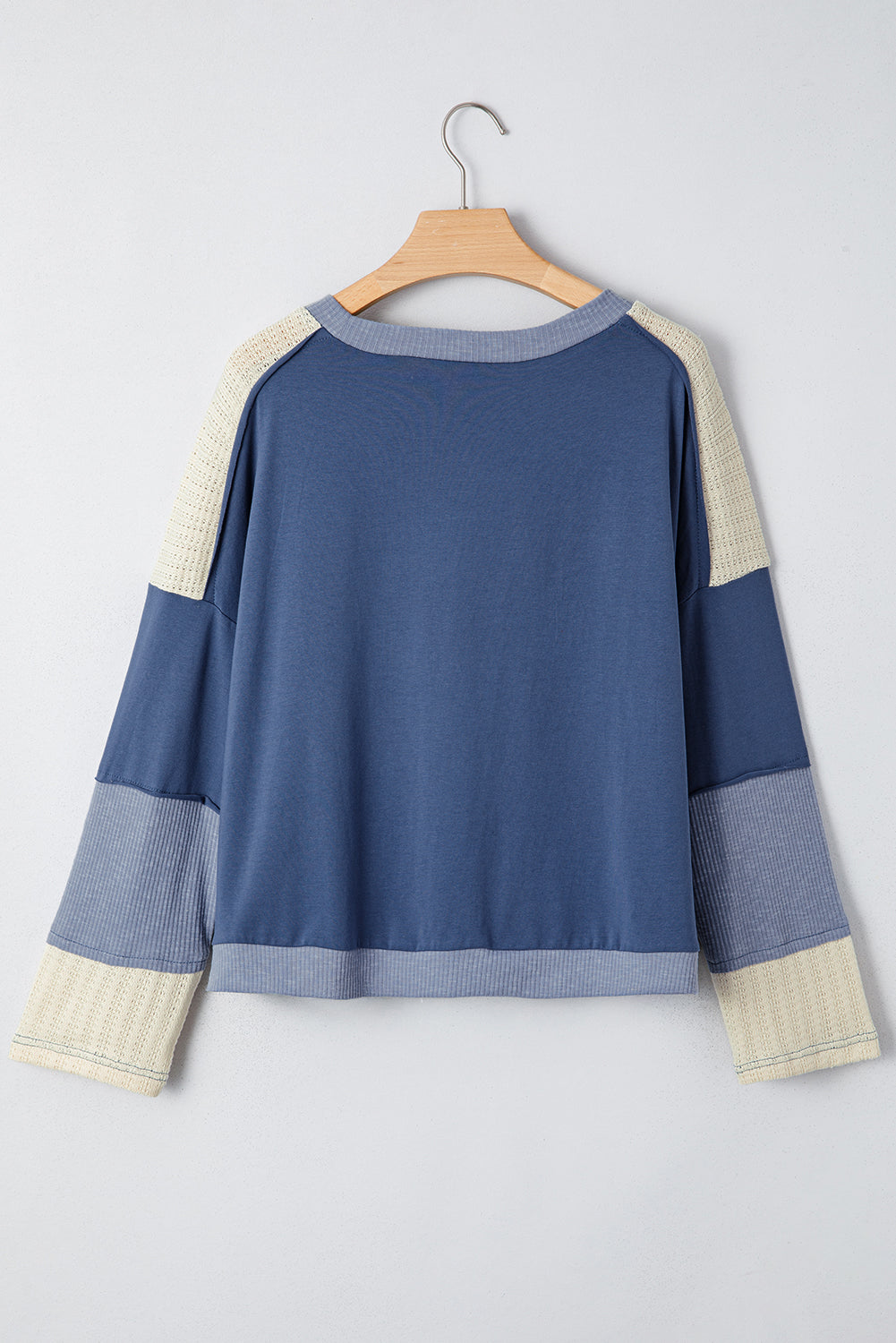 Colorblock Star Patchwork Long Sleeve Top