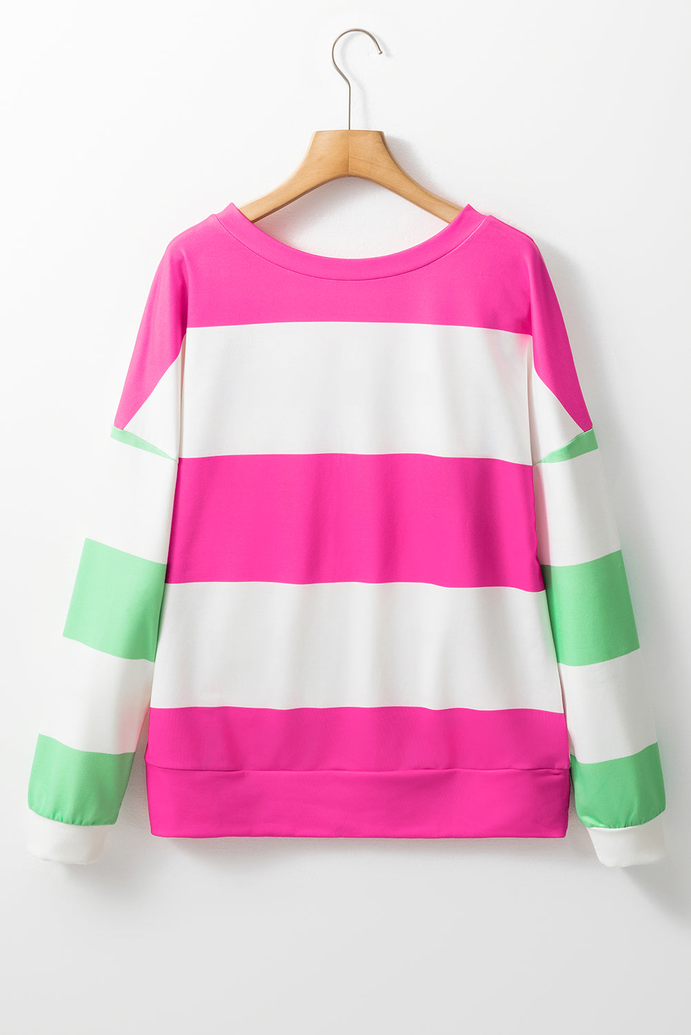 Colorblock Stripe Long Sleeve Top