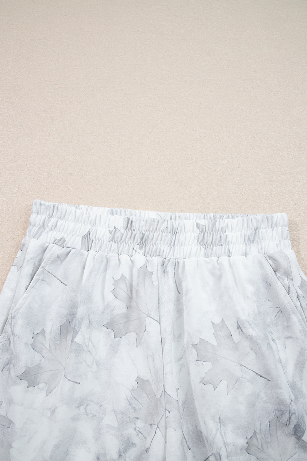 Camo Abstract Top and Elastic Waist Short Set