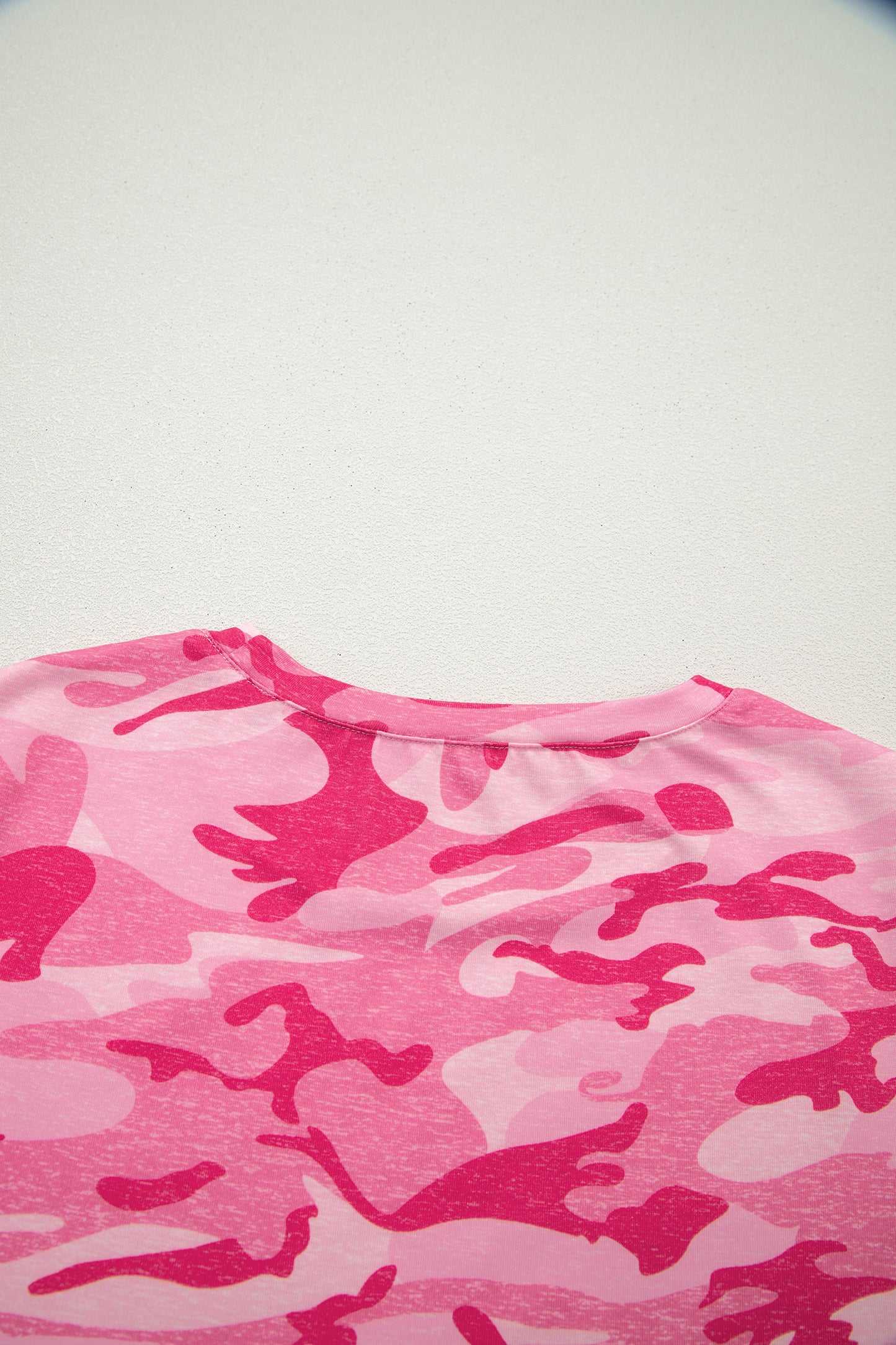 Camo Short Sleeve Crew Neck T-Shirt