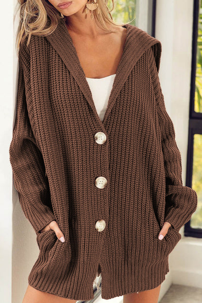 Chunky Knit Buttoned Cardigan