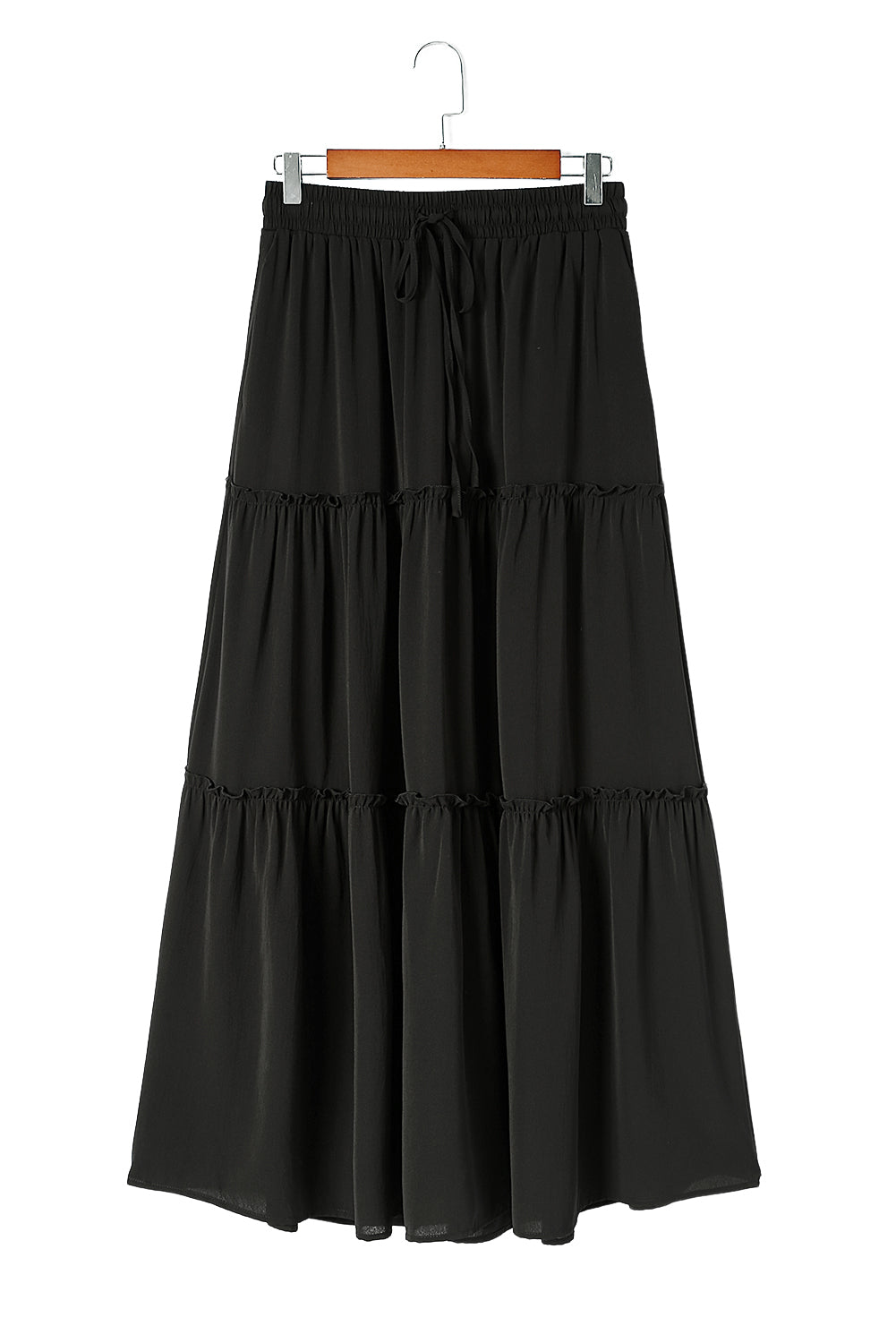 Ruffle Tiered Drawstring Waist Skirt