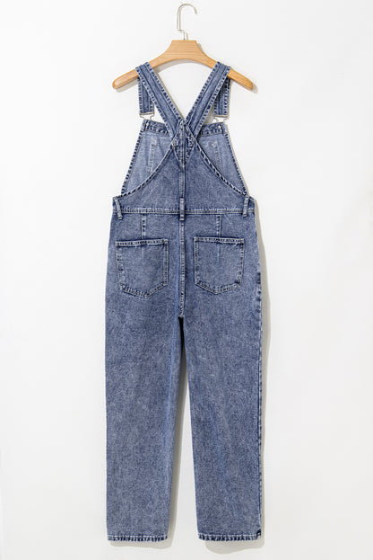 Denim Straight Leg Jumpsuit