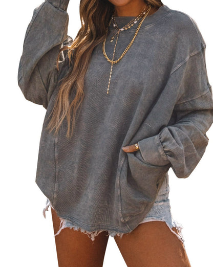 Twist Open Back Oversized Sweatshirt