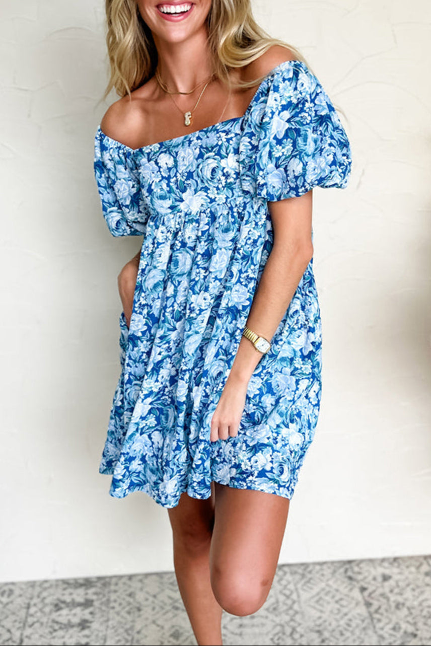 Floral Babydoll Mini Dress