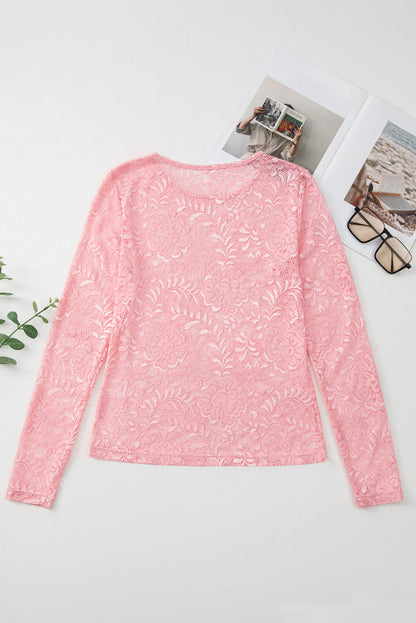 Floral Lace Long Sleeve Top