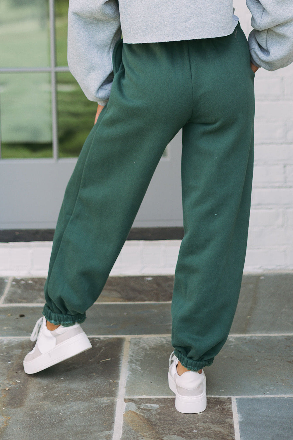 Drawstring Waist Pocketed Jogger Pants