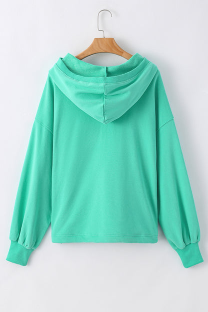 Solid Kangaroo Pocket Oversized Hoodie