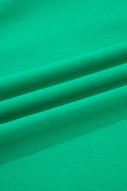 Plus Size Stripe Trim Ruffle Sleeve V-Neck Blouse