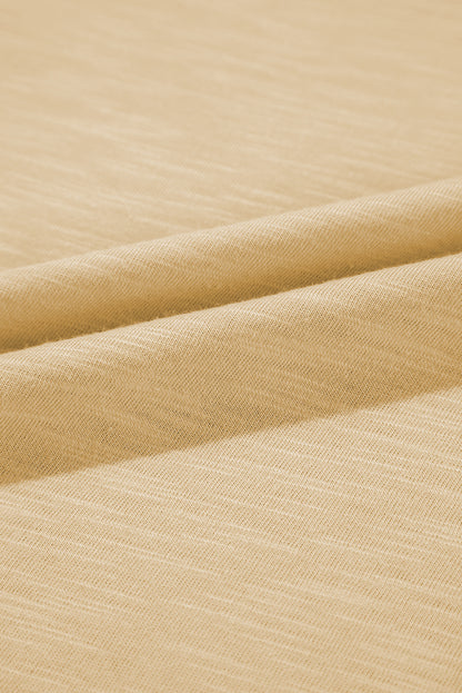 Metallic Contrast Trim Scoop Neck Tank Top