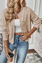 Confetti Button Front Sweater Cardigan