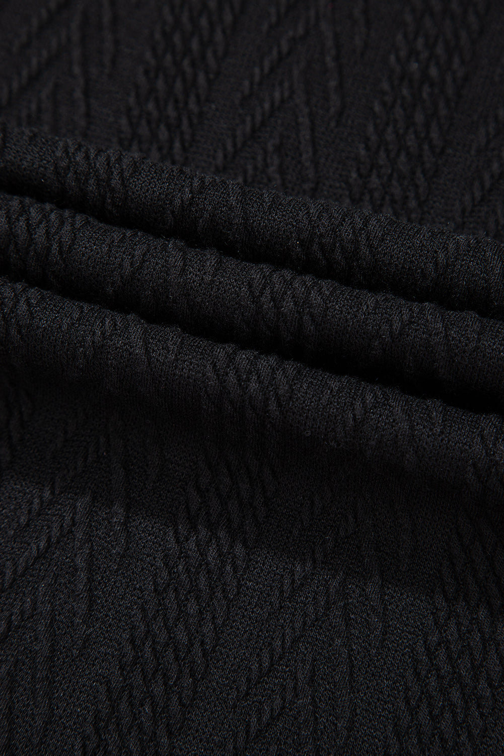 Floral Patchwork Textured Knit V-Neck Blouse