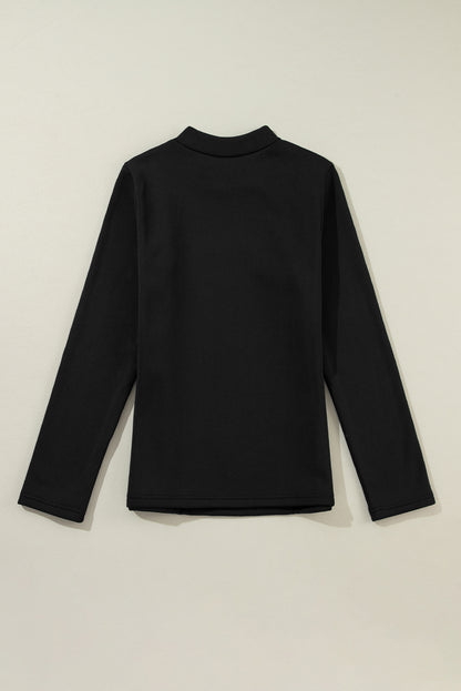 Solid Thermal Lined Long Sleeve Tee