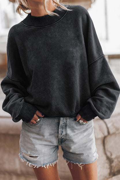 Drop Shoulder Crewneck Sweatshirt