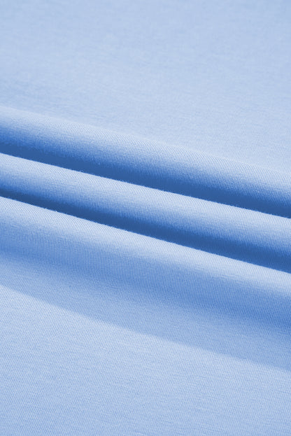 Solid Short Sleeve Hi Low Hem T-Shirt