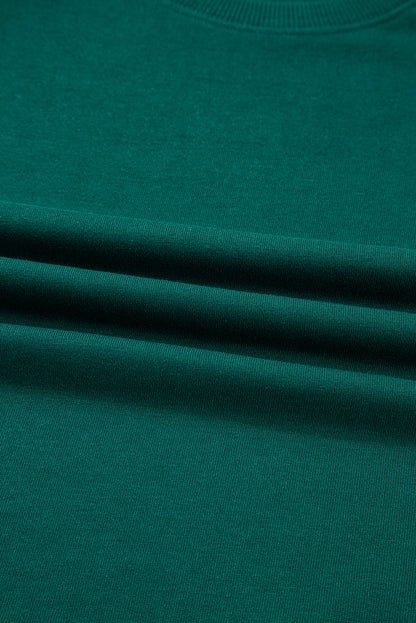 Solid Varsity Stripe Top and  Pants Set