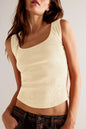 Ribbed Reverse Seam Crop Top