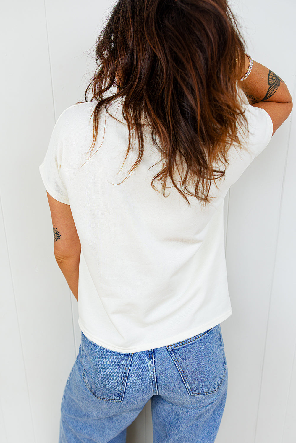 Leopard Bow Embroidered Short Sleeve T-Shirt