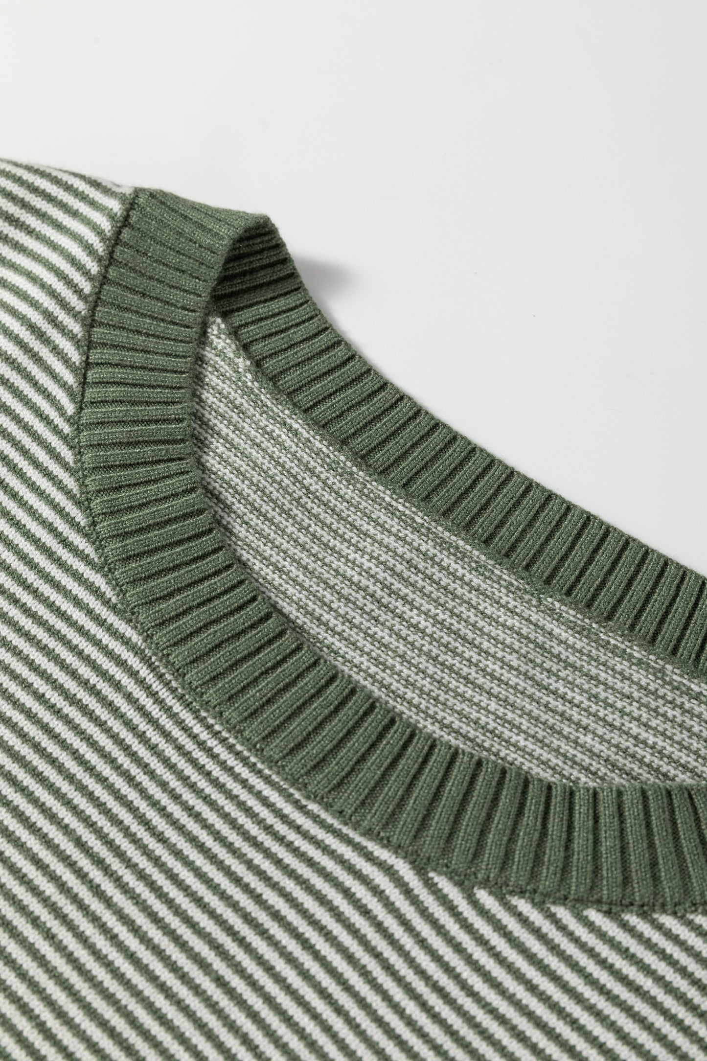 Stripe Colorblock Patchwork Dolman Sleeve Sweater