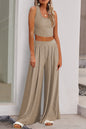 Ribbed Top and Pants Outfit Set