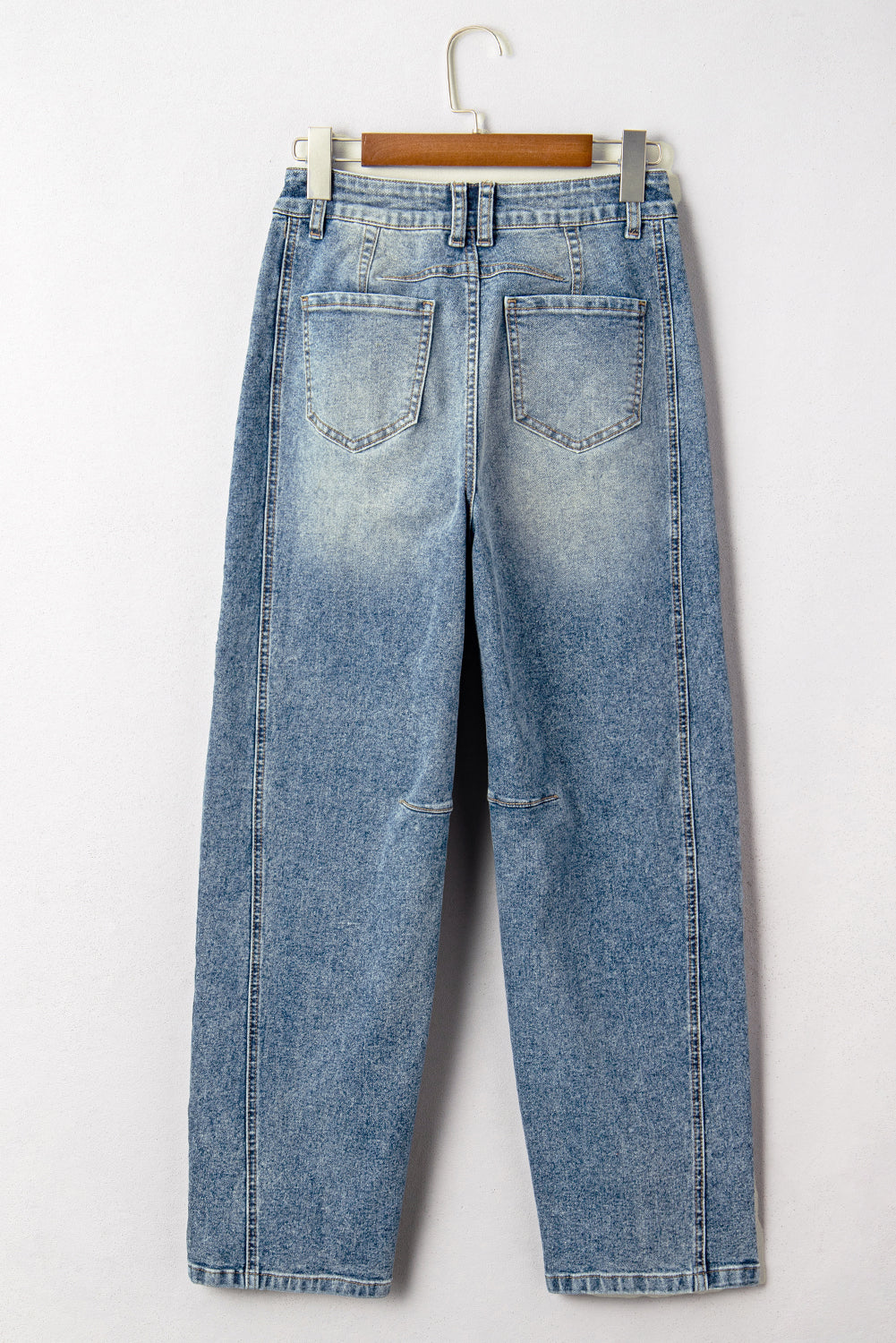 Denim Vintage Washed Seam Shift Jeans