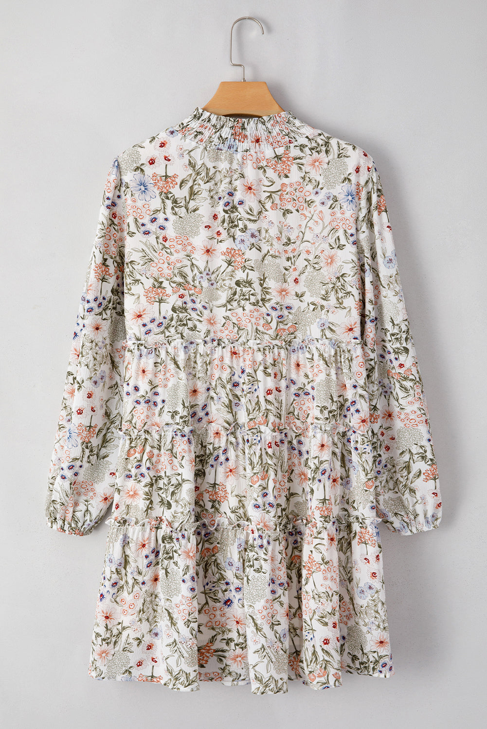 Floral Tiered Frilled Mini Dress