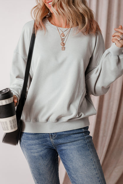 Reserve Seam Batwing Sleeve Sweatshirt