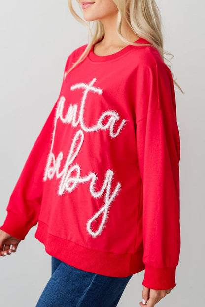 Santa Baby Tinsel Crewneck Sweatshirt