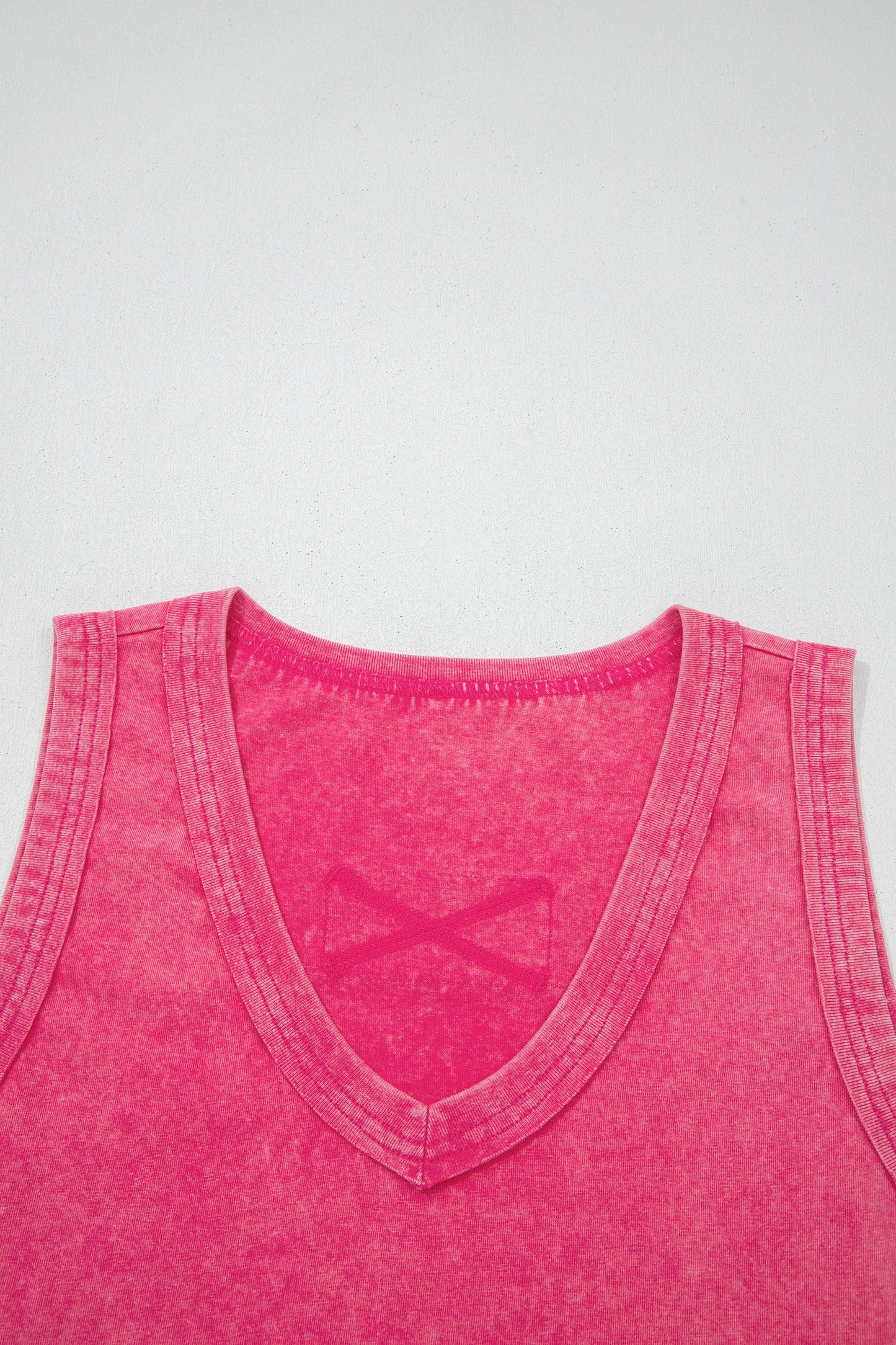 Mineral Wash V-Neck Tank Top