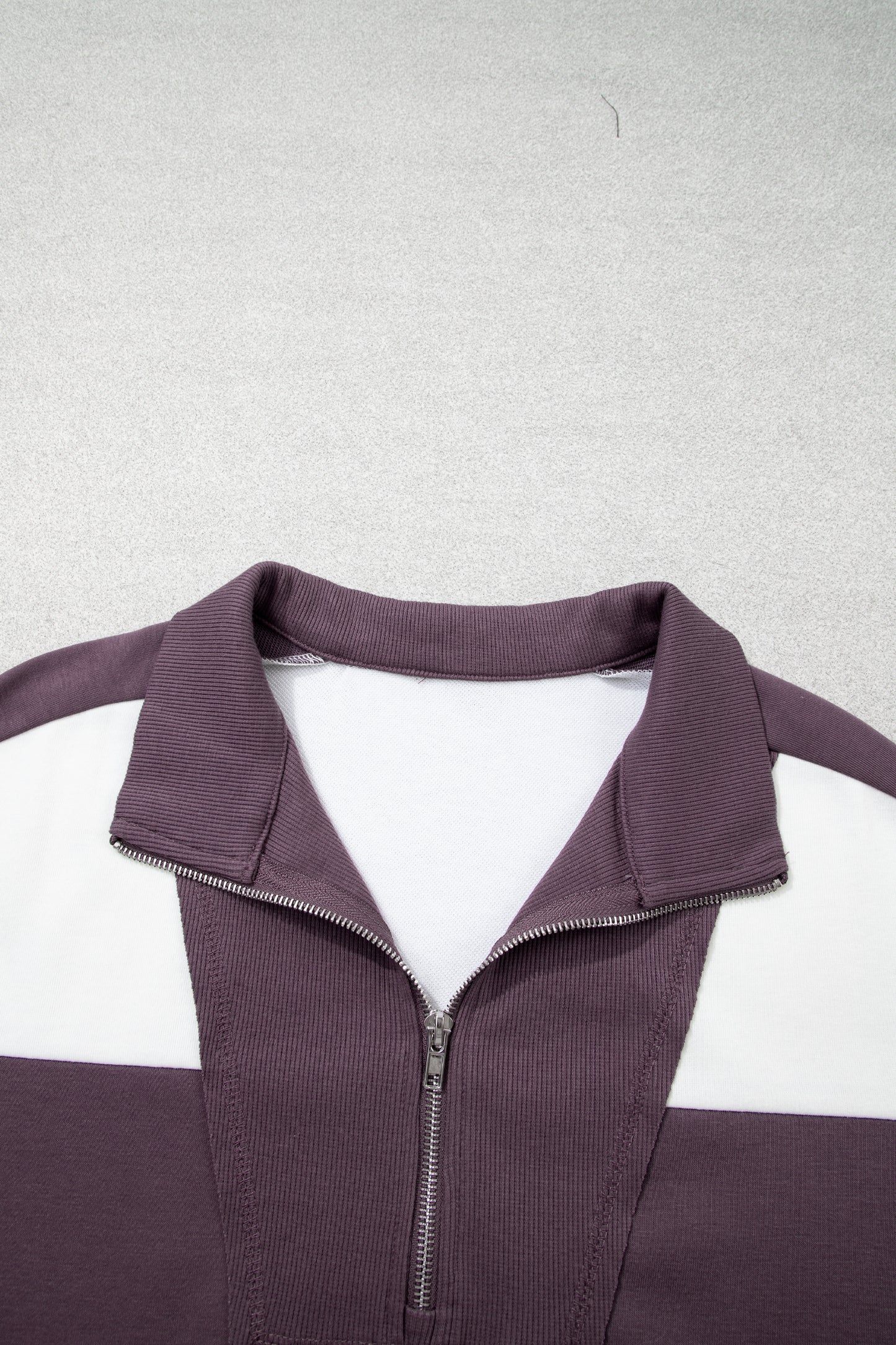 Stripe Colorblock Reverse Seam Top and Shorts Set