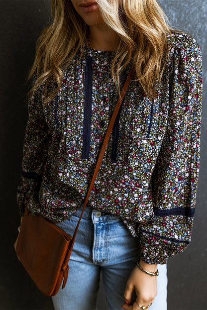 Floral Puff Sleeve Blouse