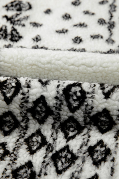 Sherpa Paisley Pocketed Western Fashion Vest