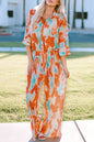 Tie-Dye Pleated Collared Jumpsuit