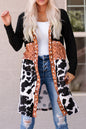 Western Cow Patchwork Cardigan