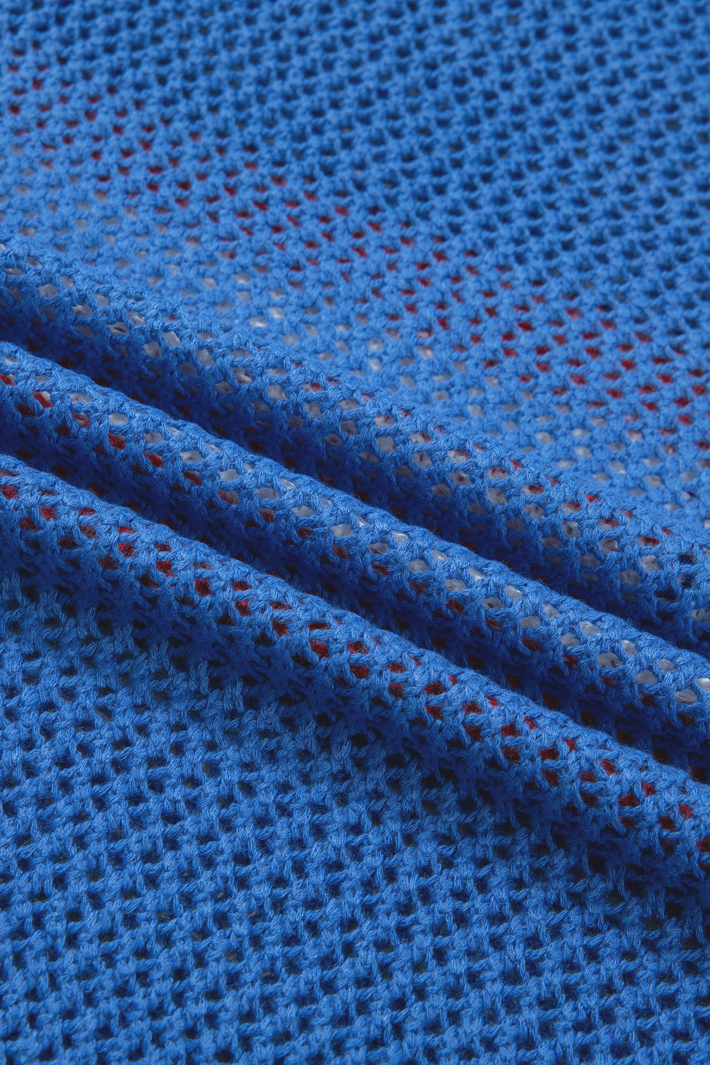 USA Flag Crochet Short Sleeve Sweater Top