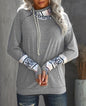 Colorblock Long Sleeve Pocketed Hoodie